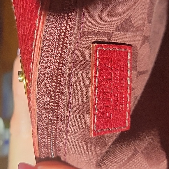 Furla Red Leather Tote - Picture 4 of 6